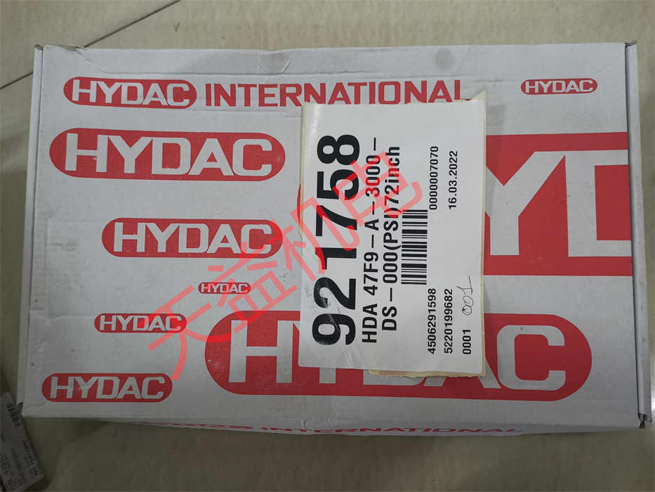 天益机电供应HYDAC液压产品  "HYDAC插头" "OK-ELC0H 1.0 220-240V 1 S." "HDA47F9-A-3000-DS-000(PS1)72" 